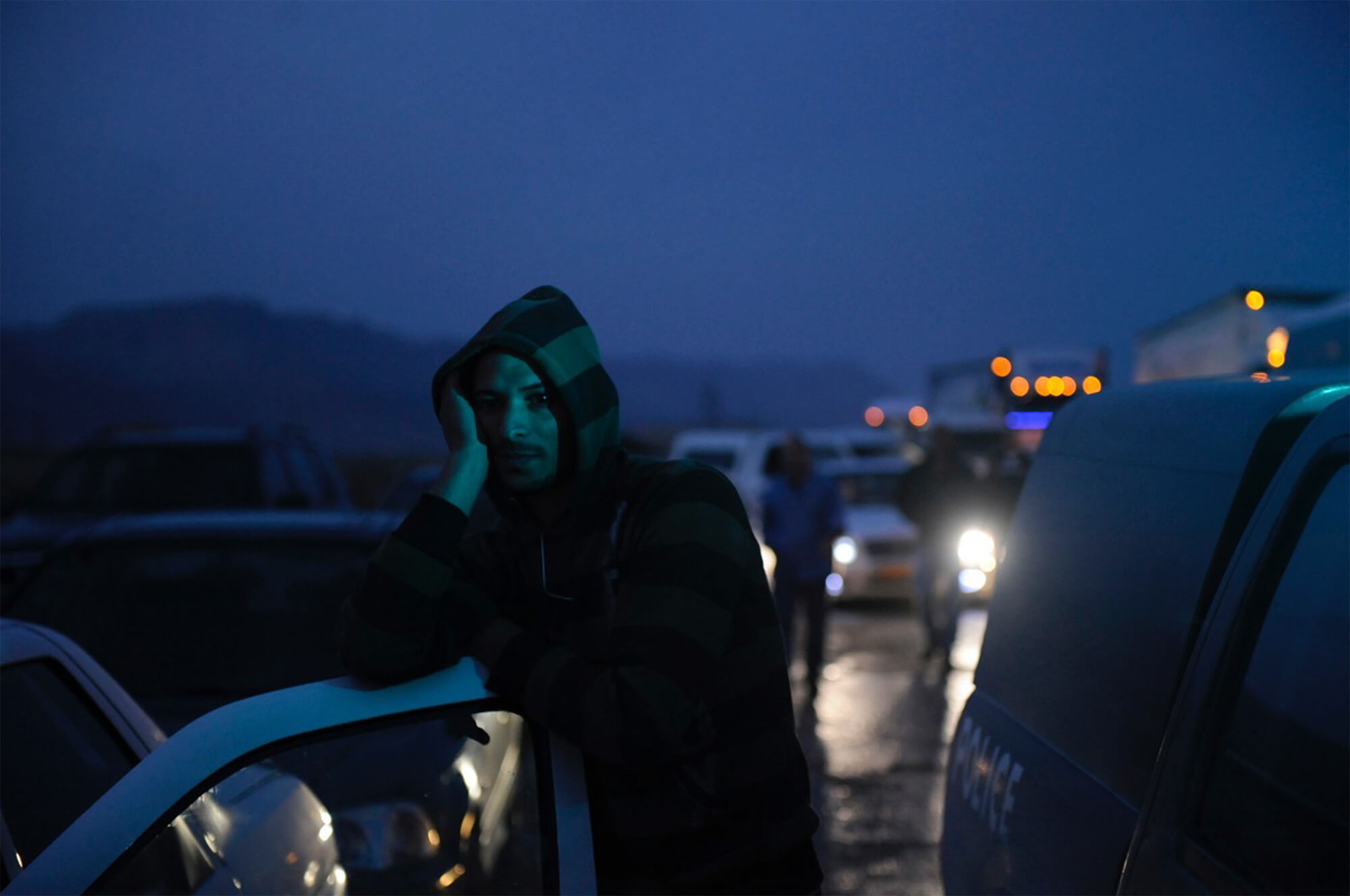 Verkehrsstau auf dem Highway 90. Foto: Daniel Tchetchik<b class="textmedia__copyright"></b>