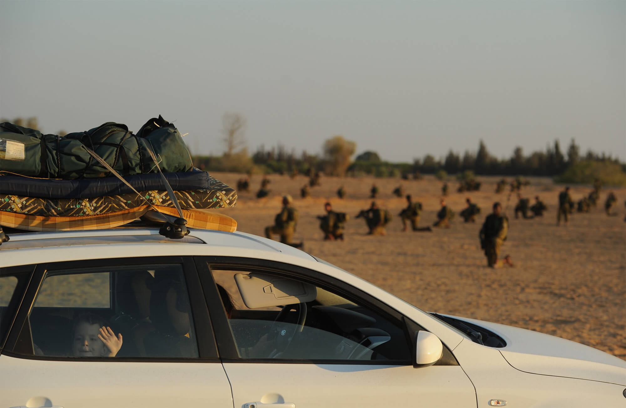 Truppenübungsplatz im Süden Israels auf dem Weg zum Negev-Musik-Festival. Foto: Daniel Tchetchik<b class="textmedia__copyright"></b>