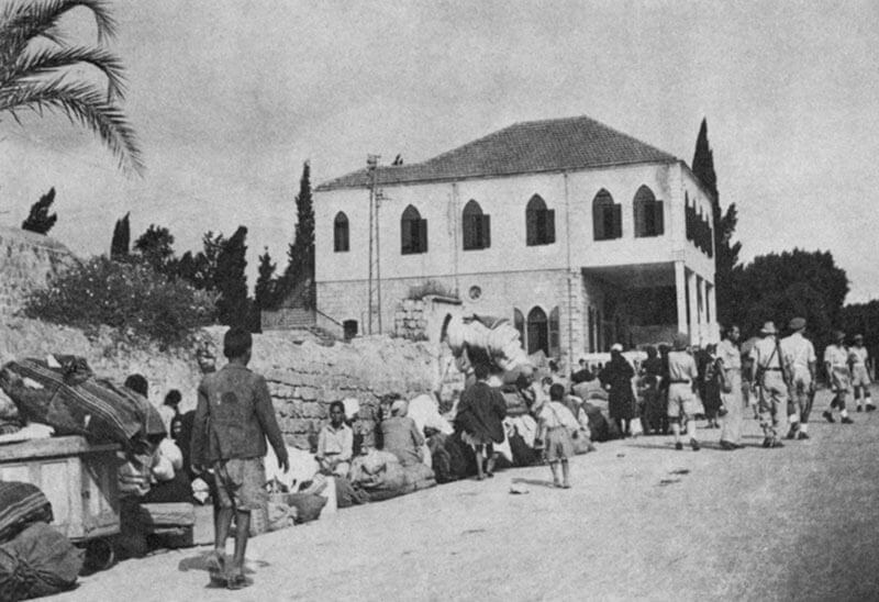 Palästinenser*innen, die 1948 während der Operation “Dani” aus der Stadt Ramla vertrieben wurden. (Foto: GPO)