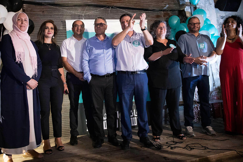 Kandidat*innen der Gemeinsamen Liste. Foto: Activestills