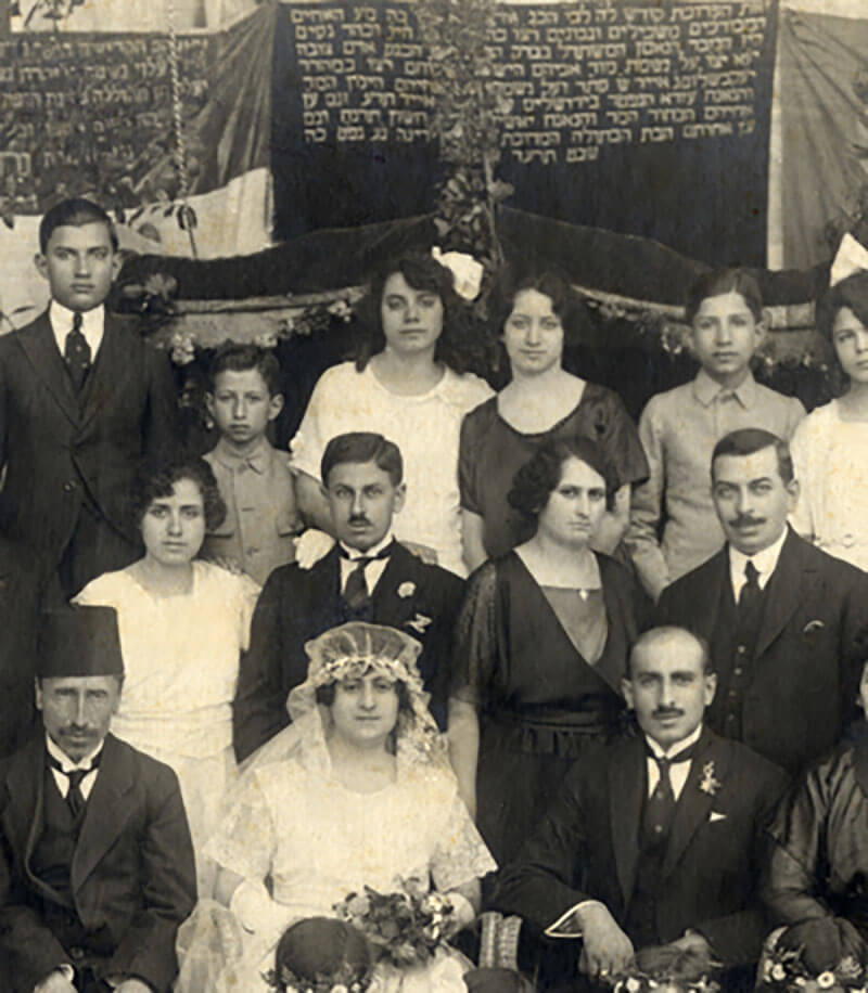 Jüdische Hochzeit in Aleppo, Syrien 1914.